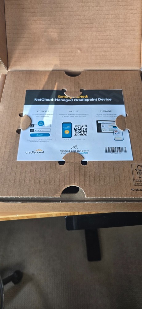 CRADLEPOINT R920 RUGGEDIZED NETCLOUD ESSENTIALS New Condition never used.