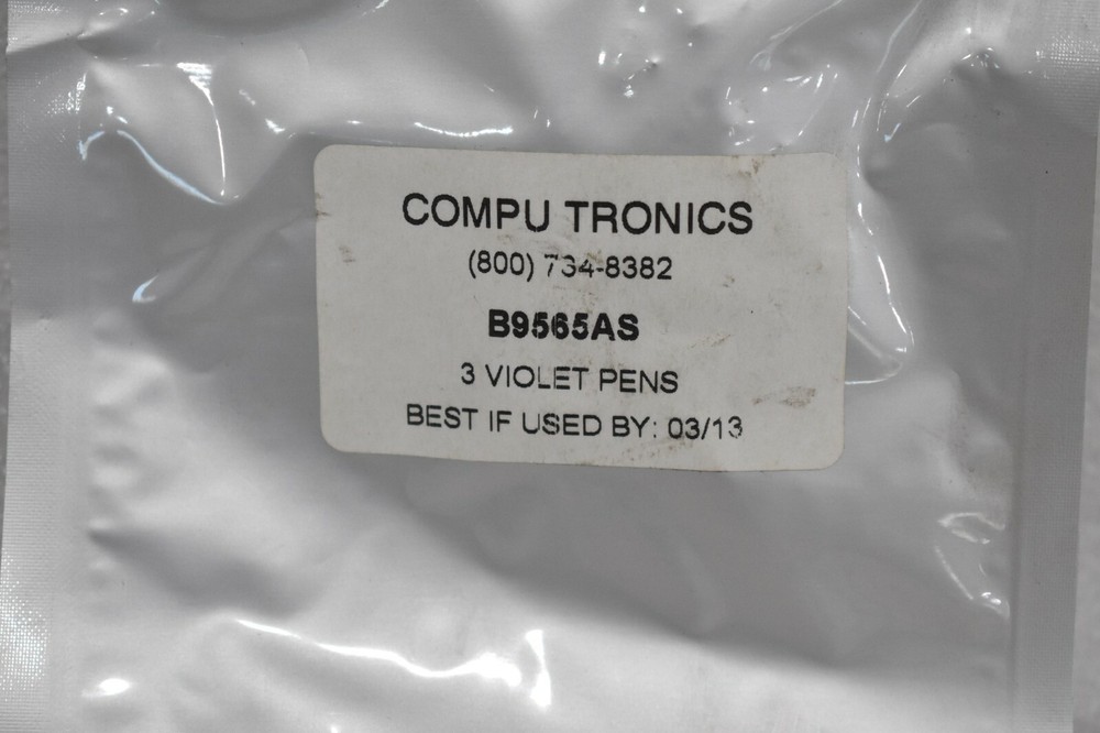 COMPU TRONICS B9565AS VIOLET PLOTTER PENS, FOR YOKOGAWA RECORDERS (3 PACK )