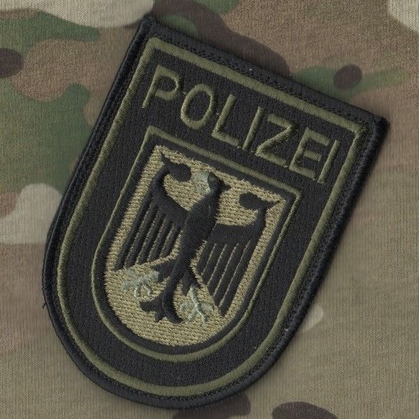 Abzeichen BGS Bundespolizei GSG 9 BPOL oder umgangssprachlich SEK velkrö PATCH