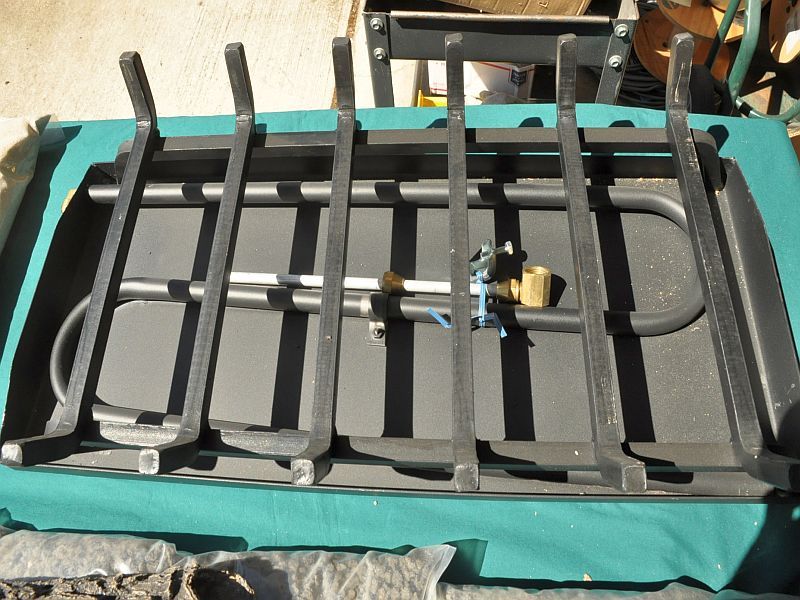 Fireplace Kit Gas Logs Burner & Grate 24" ***NEW***