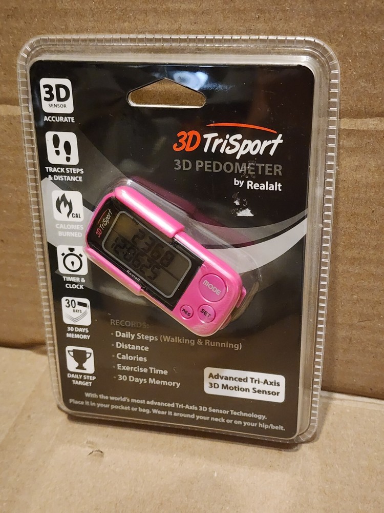 3D TriSport 3D Pedometer by Realalt 3D Motion Sensor Advanced Tri-Axis 3D Motion