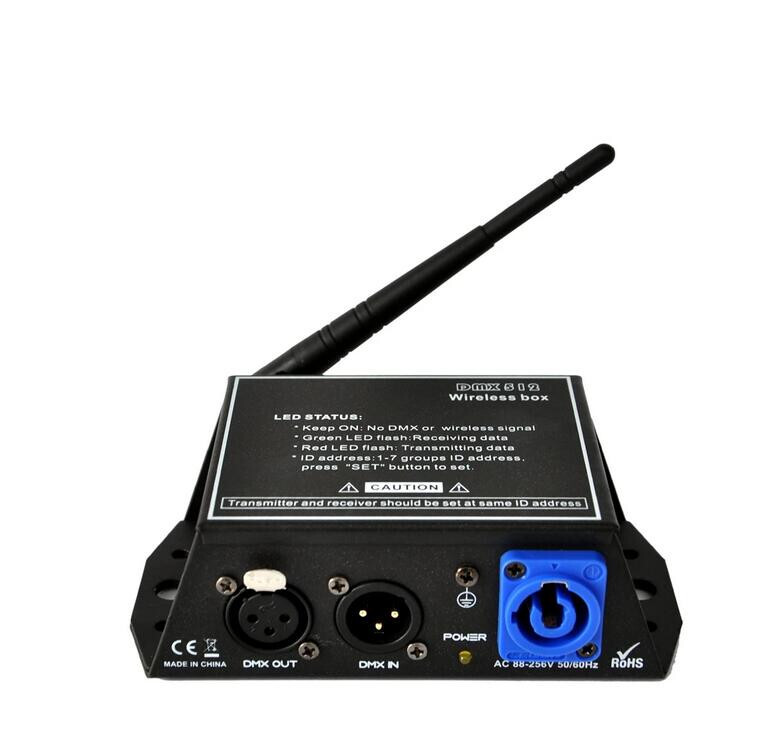 Mini Wireless Transmitter Receiver DMX Controller Box 126 Channels Long Distance