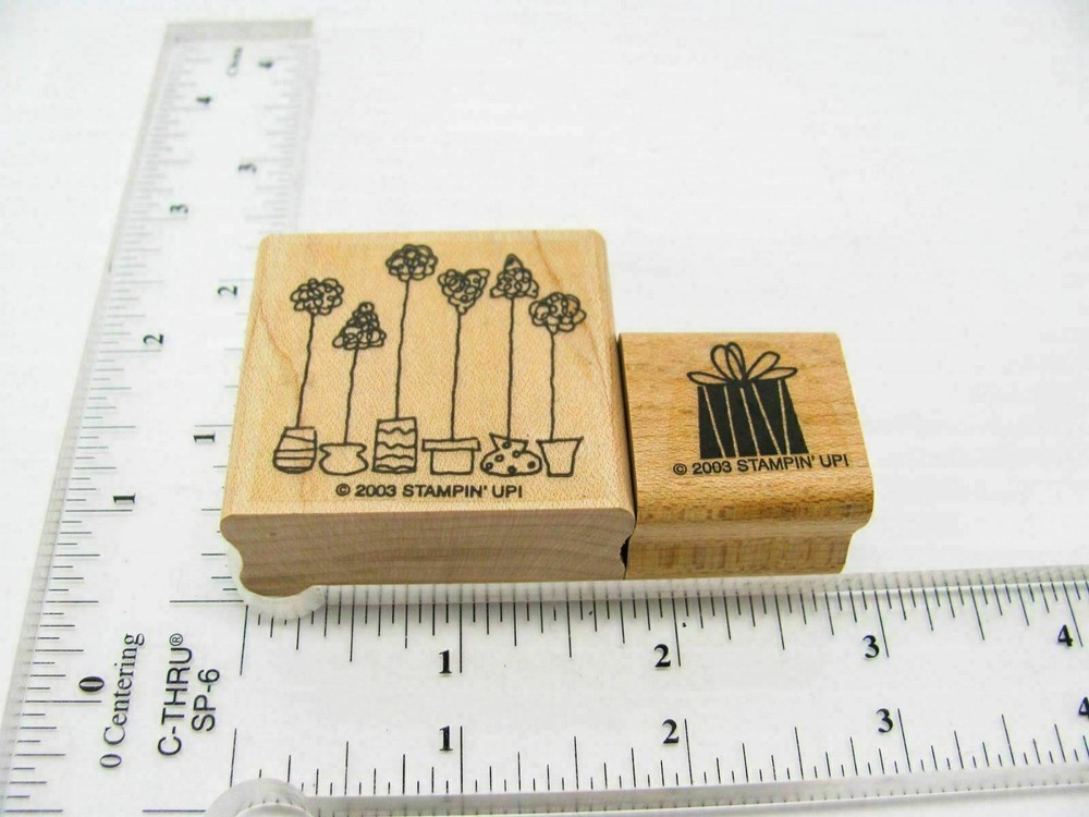Holiday Tree Presents Rubber Stamp - Stamp Set A258