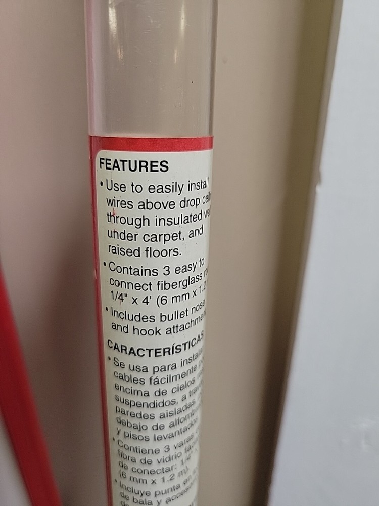 Gardner Bender FTX-12L Fish Ease 12' Fish Sticks, 3 4' Interlocking Sticks