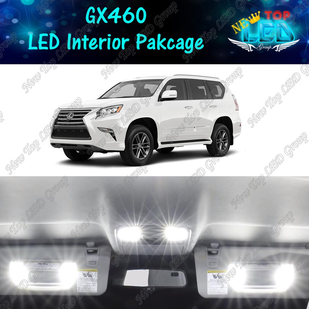 White LED Lights Interior Package Kit for 2010 - 2018 2019 Lexus GX460