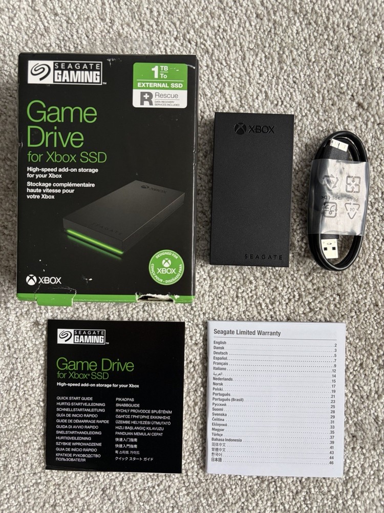 Seagate STLD1000400 1TB Game Drive for Xbox Solid State Drive SSD SRD0LF3 Tested