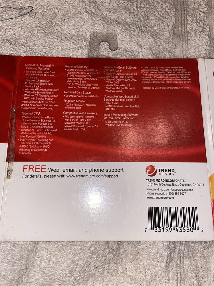 Trend Micro Antivirus 2008 (TAV085772)