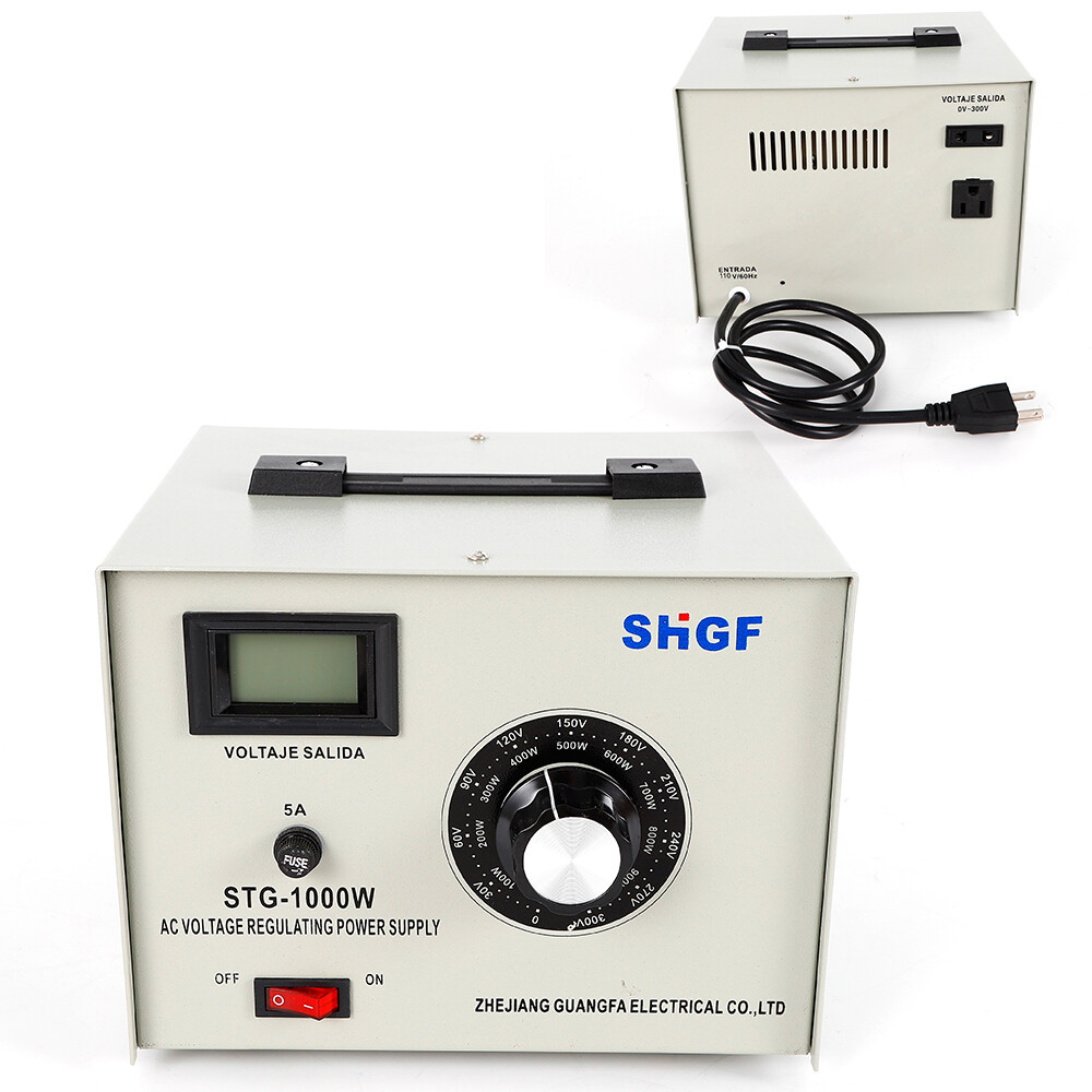 Single-Phase STG-1000W Variac Transformer Variable AC Voltage Regulator 0-300V