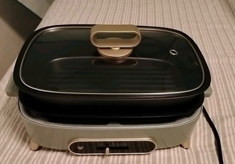 Susteas Multifunctional Electric Cooking Pot Large Quantity Glass Lid