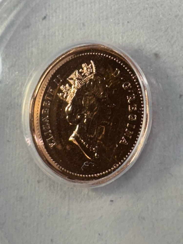 1990 Canada 1 Cent Proof Like Graded MS 67 RD by ANACS