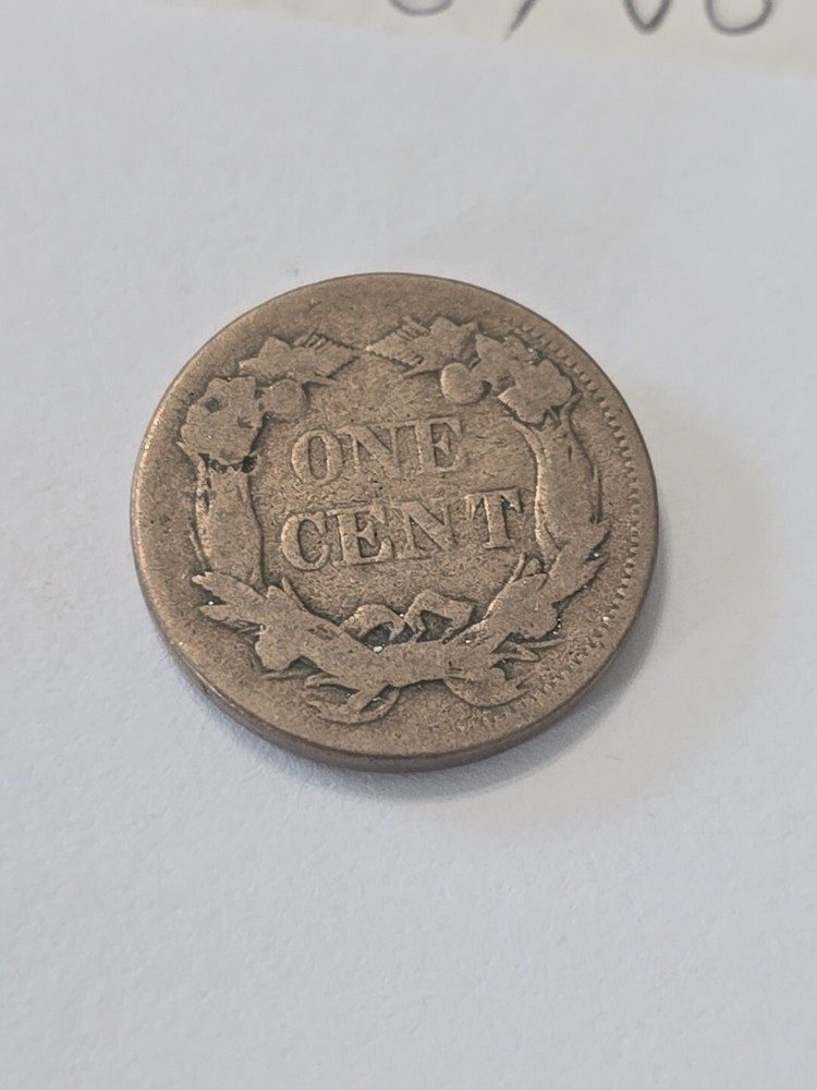 1858 Flying Eagle Penny Cent SL G / VG