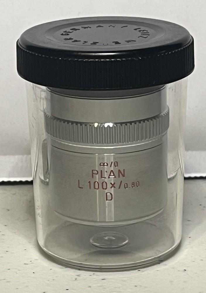 Leitz Wetzlar PLAN L 100x/0.80 D Microscope Objective 567007