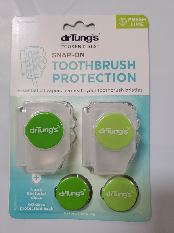 Snap-on Toothbrush Sanitizer 2 refills By Dr. Tungs