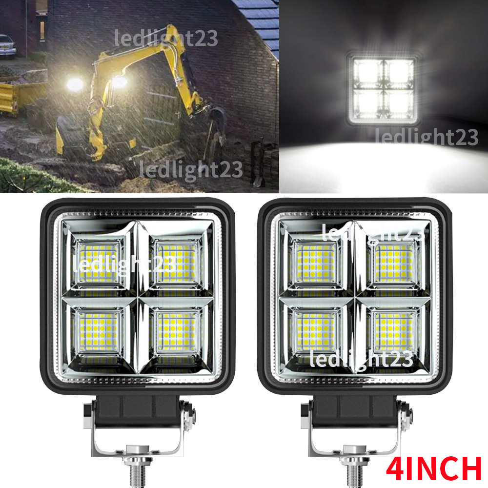 Fit LED Forklift Front Light 12V 24V Loader Headlight Excavator WorkLight