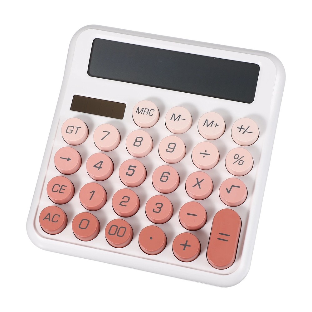 Cute Calculator Desk Calculator Basic Big Button, Gradient Red