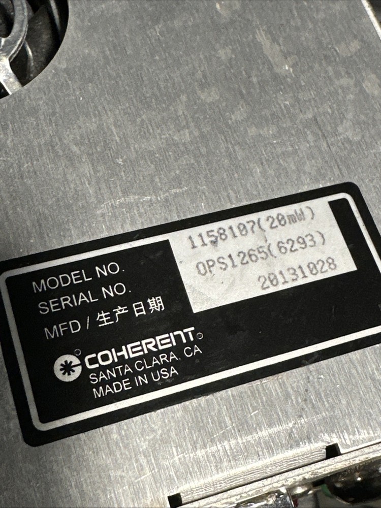 Coherent Genesis power supply -20mw