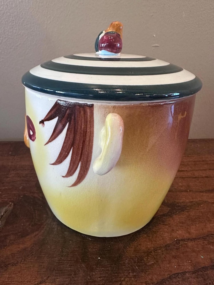 Vintage Anthropomorphic Face Jar