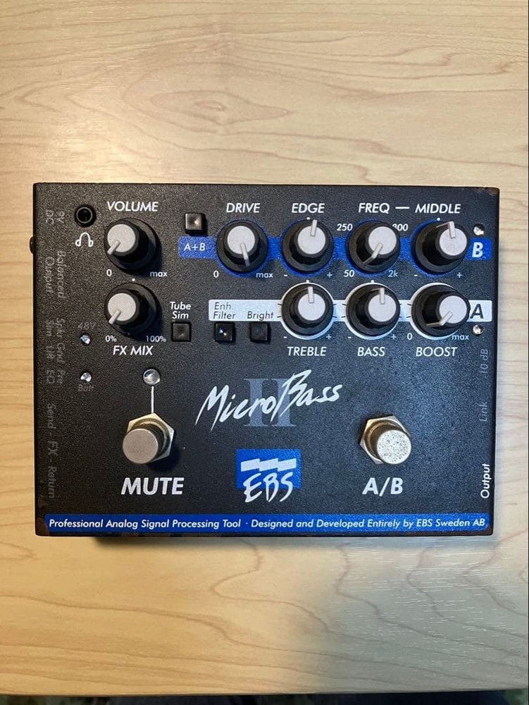 EBS MicroBass2 Bass Effects Pedal