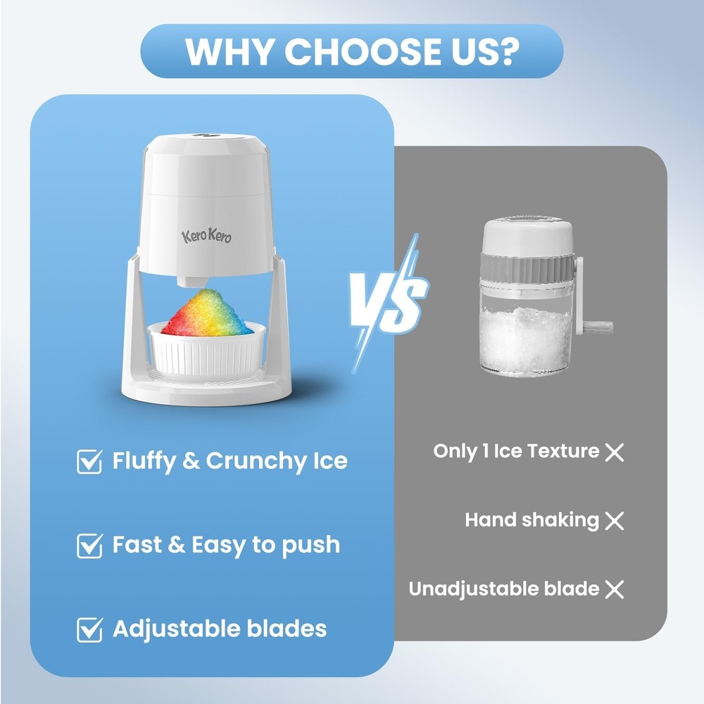 High-Quality Shaved Ice Machine - Create Refreshing Snow Cones Effortlessly