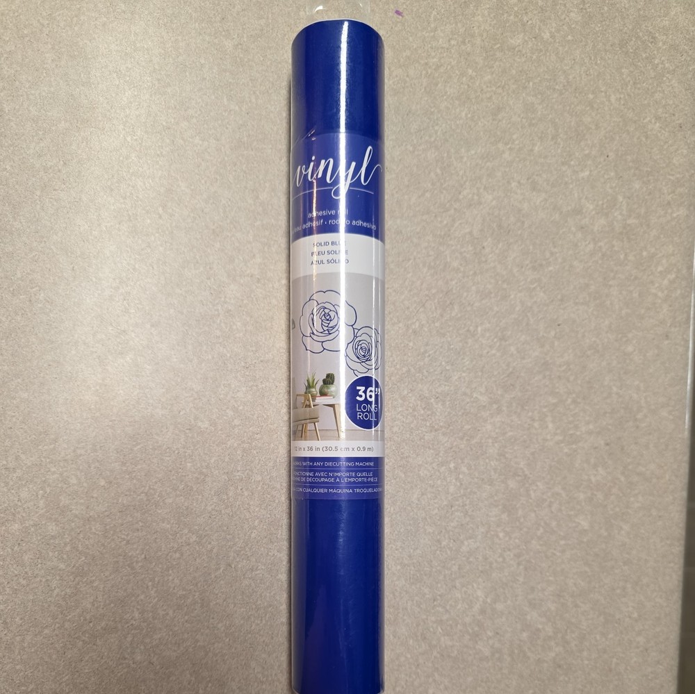 American Crafts Blue Vinyl Roll 36' long