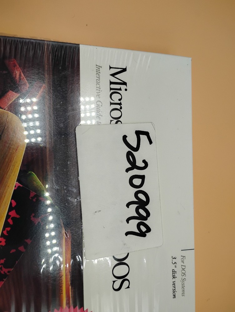 Microsoft Learning DOS 3.5" Disk Version Sealed Software NEW vintage 1991