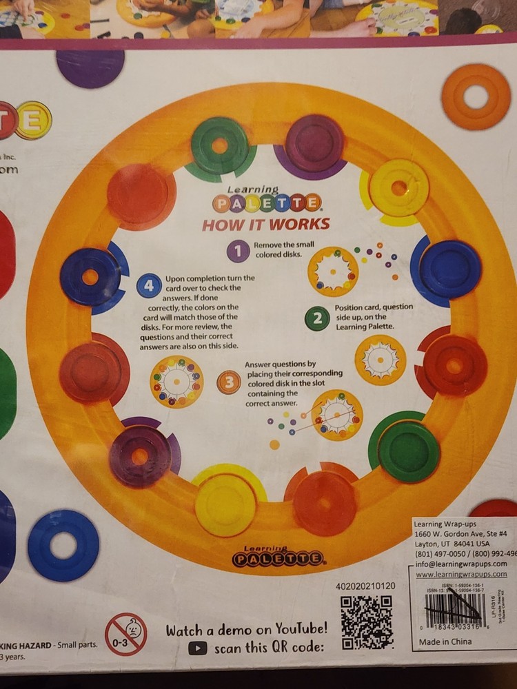 Learning PALETTE Reading Level 3 Self-Correcting Educational Fun & Engaging New