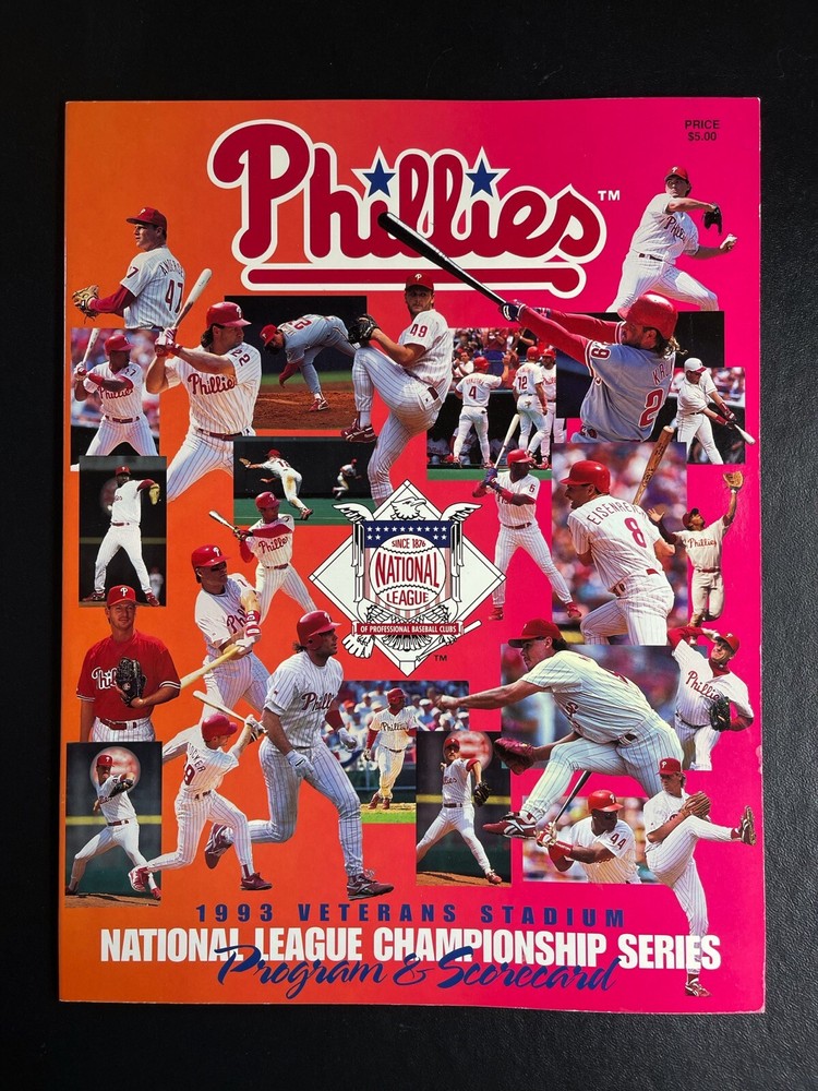 1993 Philadelphia Phillies NLCS Championship Program