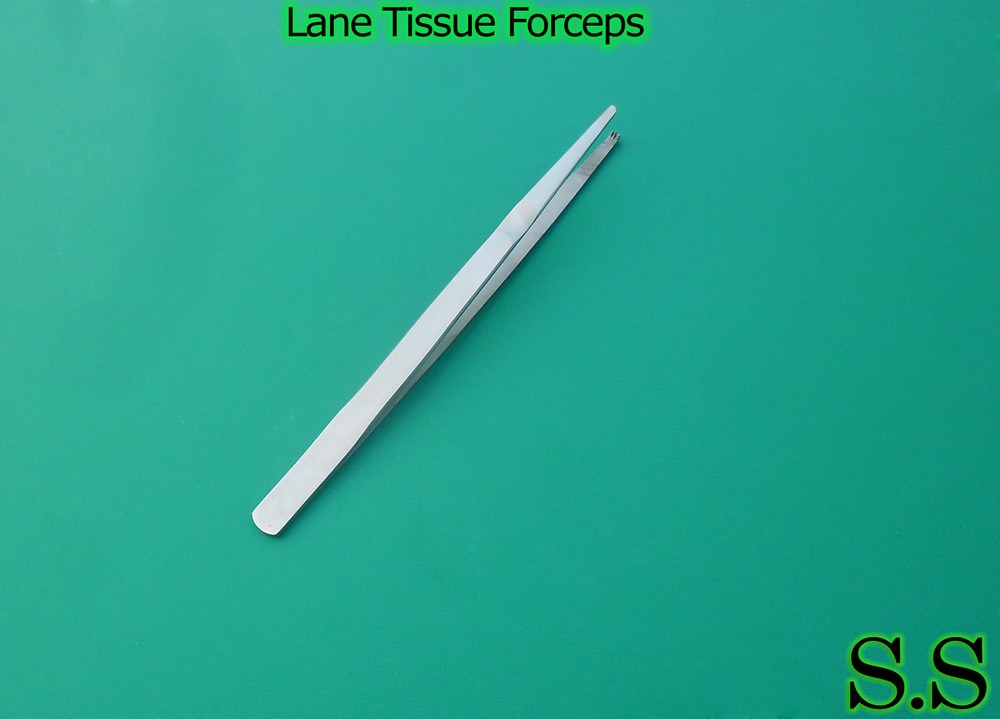 Lane Tissue Forceps 8" 1x2 teeth Surgical instruments