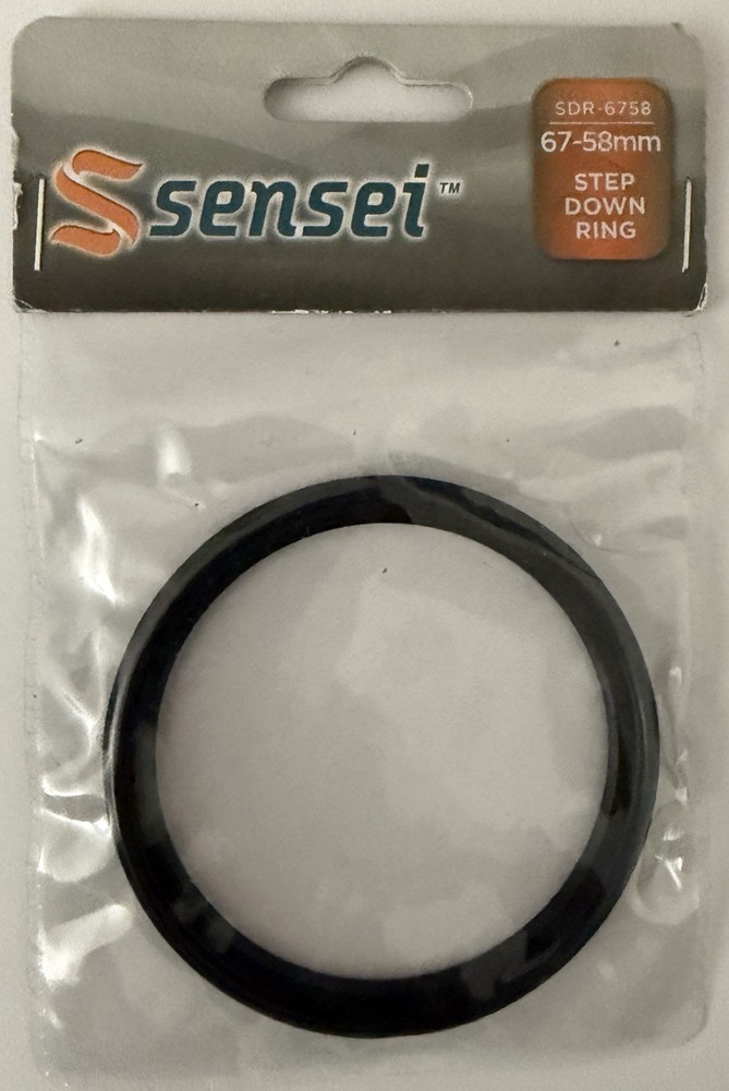 Sensei Step Down Ring 67-58mm Filter Adapter Ring SDR -6758 - New