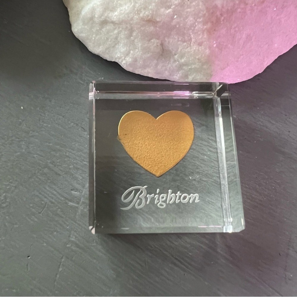 Brighton Gold Heart Paperweight