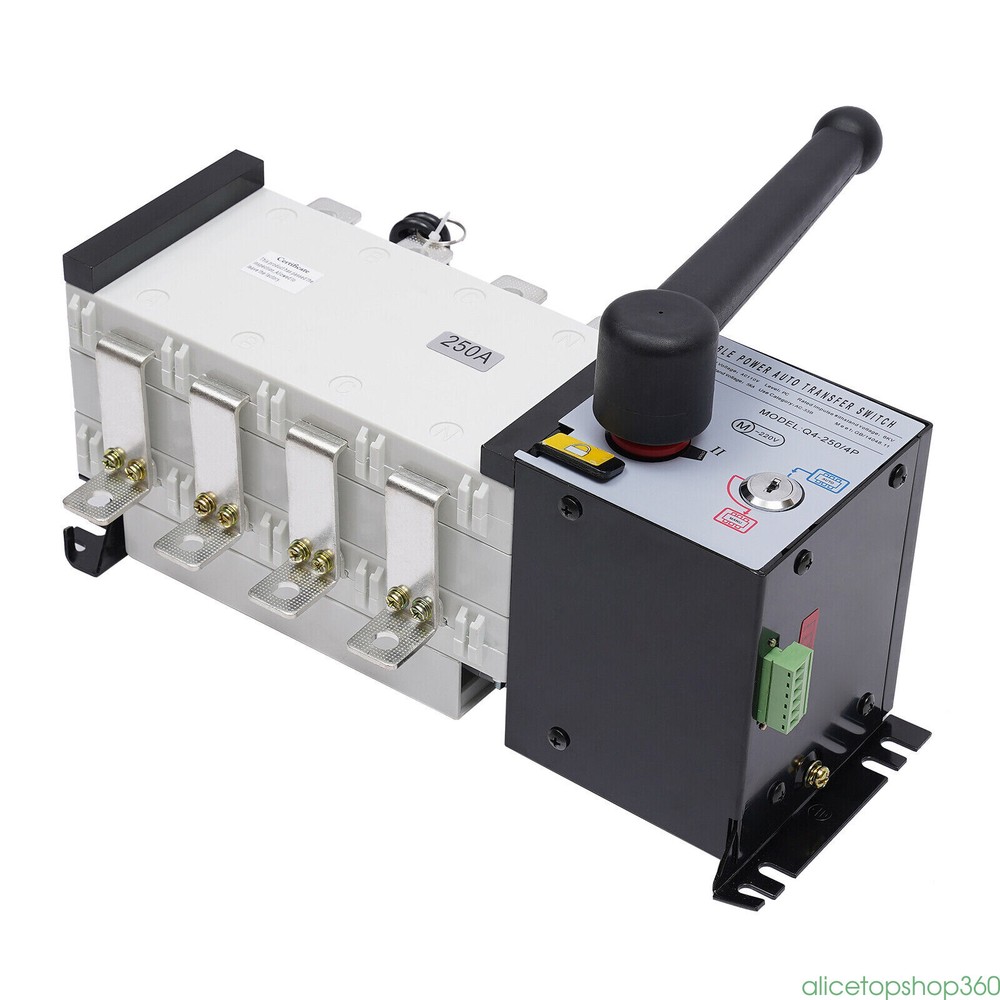 Industrial Automatic Transfer Switch Changeover Grid - AC Generator 250A 4 Pole