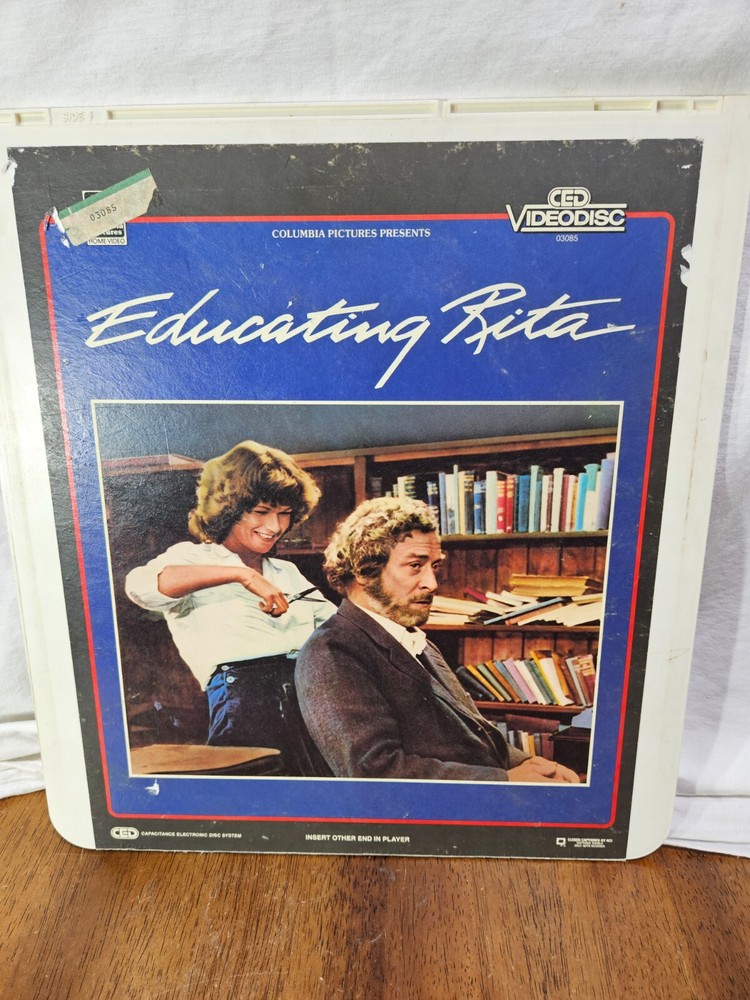 EDUCATING RITA VIDEODISC CED 03085 MICHAEL CANE JULIE WALTERS