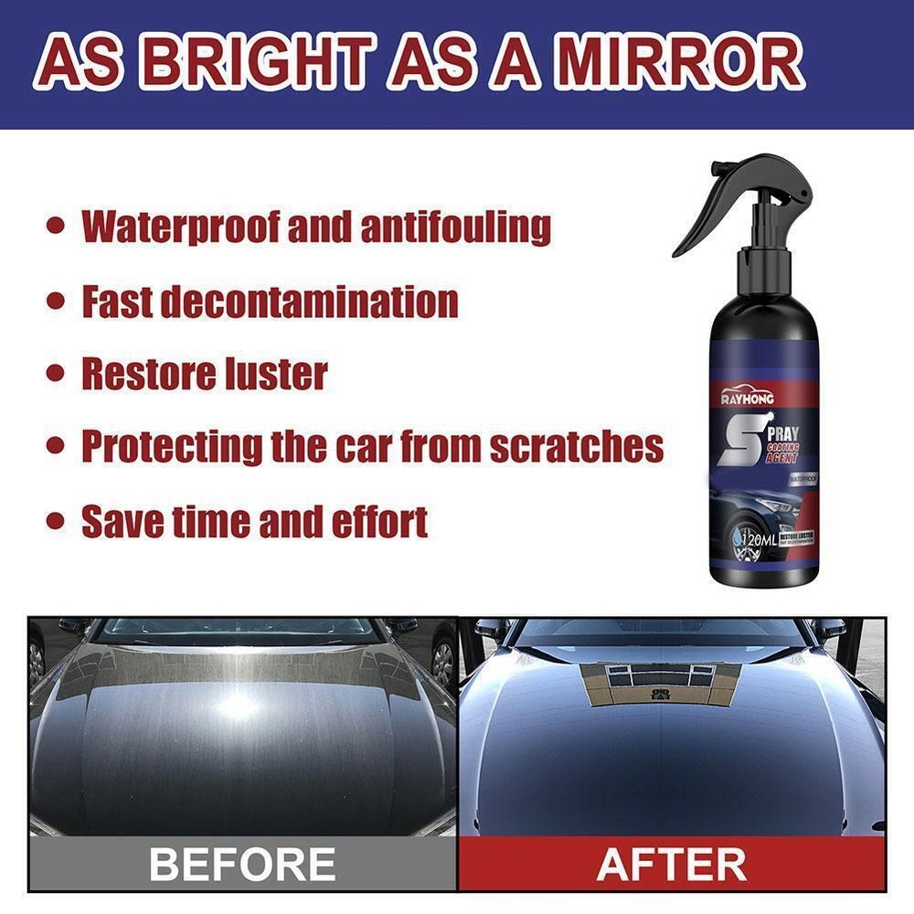 2Pcs Multi-functional Coating Renewal Agent Quick Coating Spray High Protection