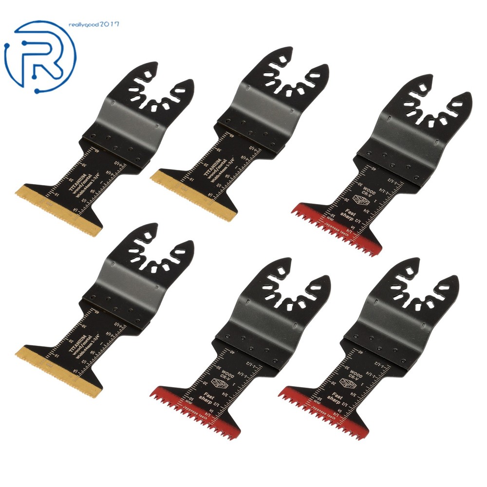 35Pack Multitool Blades 7 Types Titanium Oscillating Tool Quick Saw Blades