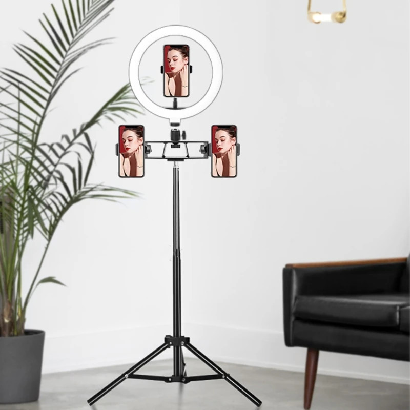 26/33cm Photo Ring light Led Selfie Ring Light Phone Bluetooth broadcast bracket