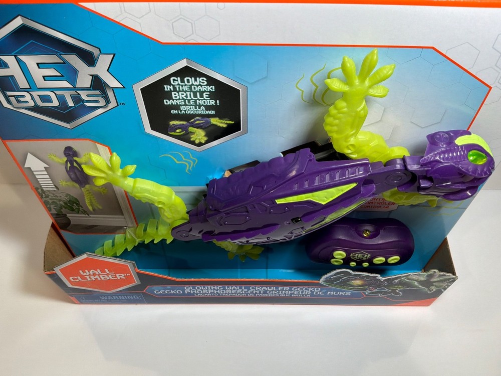 Hex Bots Wall Climber Glowing Wall Crawler Gecko NEW!
