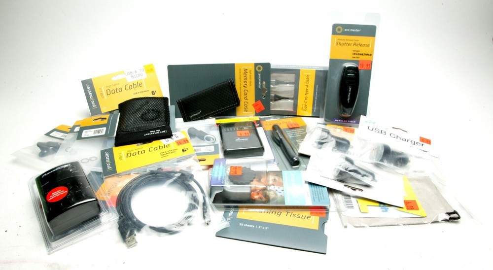 Grab Box Assorted ProMaster Useful Digital Stuff. New & Sealed. See Picture.