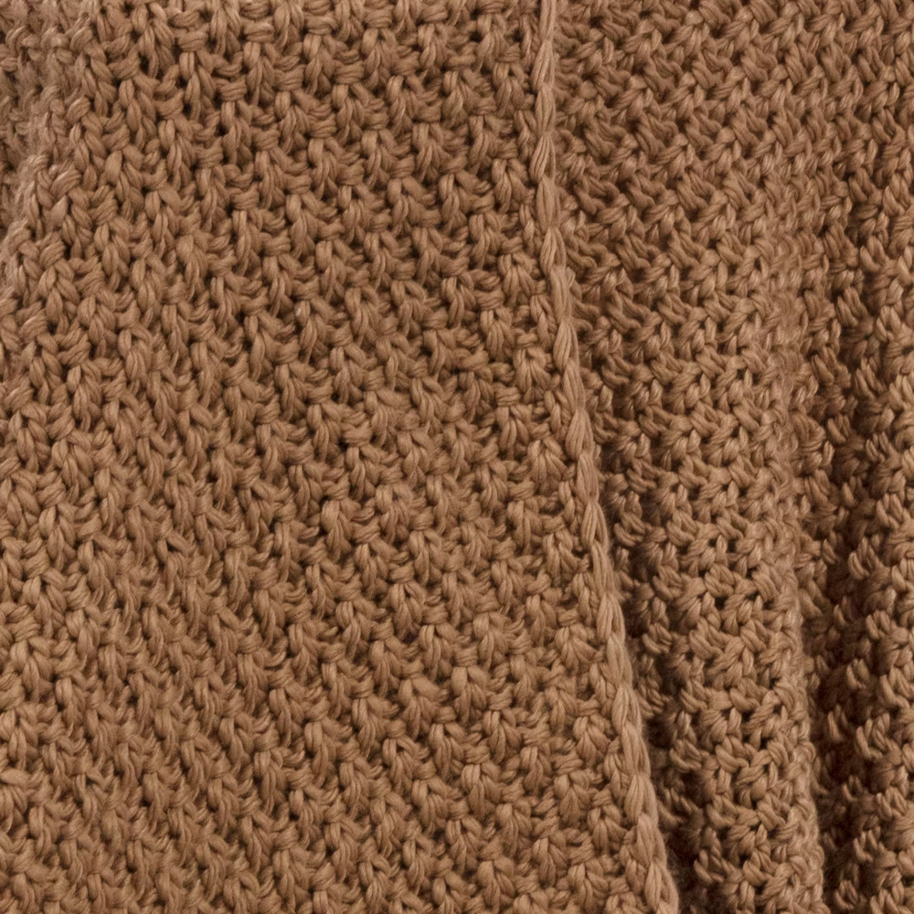 Oversized Recycled Knit Throw Blanket Brown - Threshold