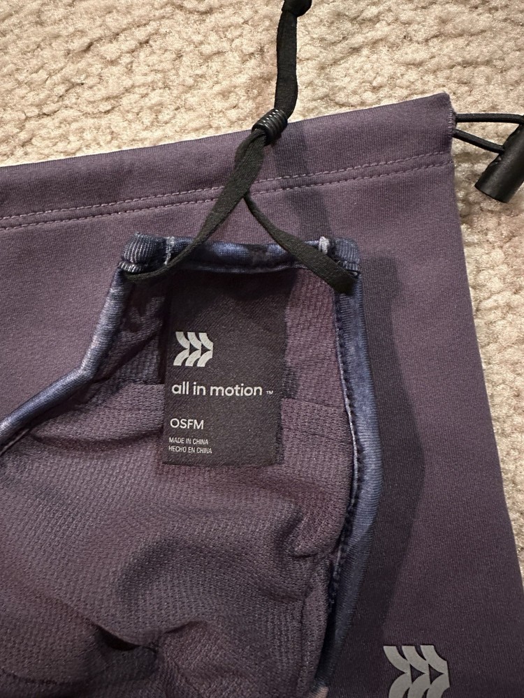 All in Motion Patterned Face Mask with Pouch never used