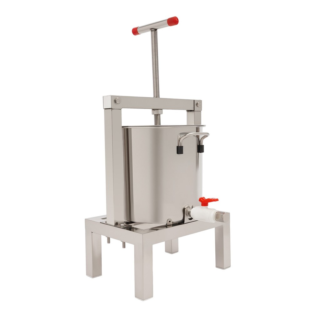 Manual Fruit Juicer Grape Wine Juice Maker Extractor 10L with Press Handle