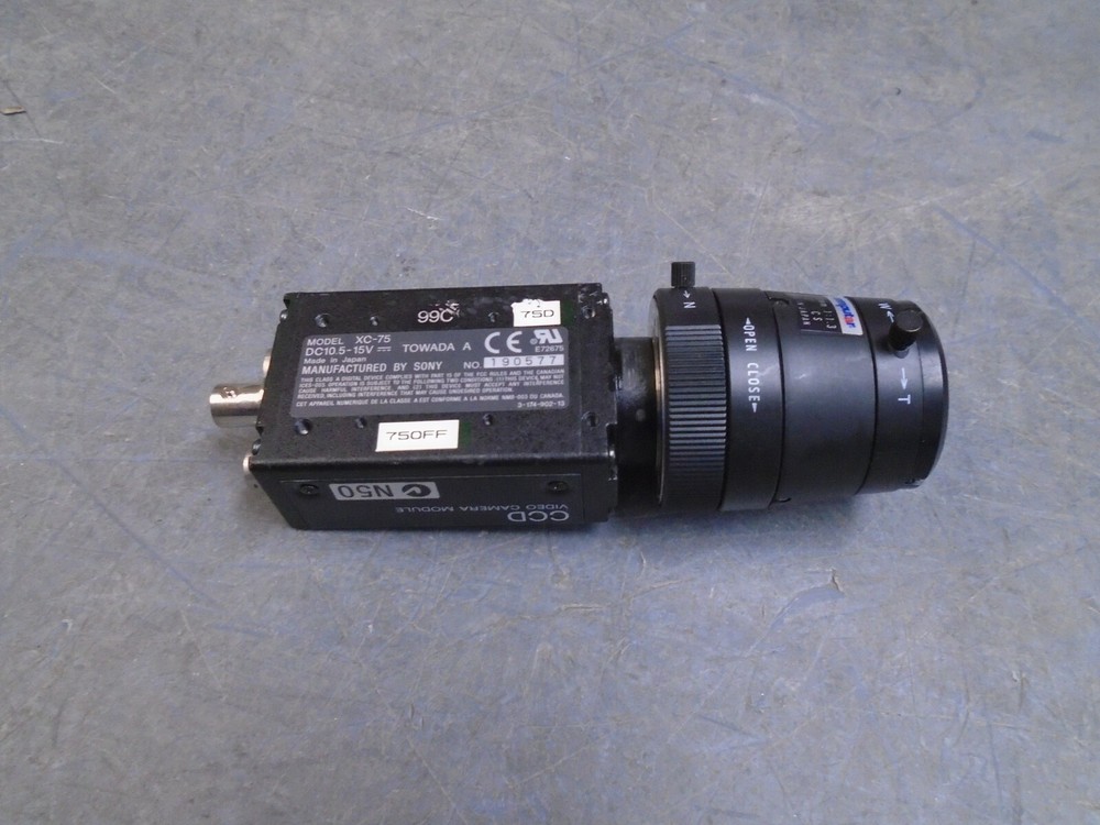 Sony XC-75 CCD Camera Module with Computar 5-50mm 1:1.3 1/3" CS Lens