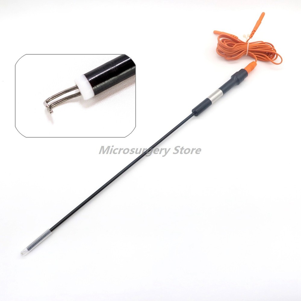 Φ 5 × 330mm Laparoscopic Laparoscopy Bipolar  Electrode Hook Coagulation