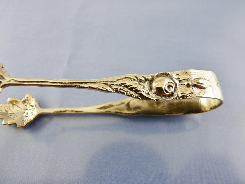 unknown ROSE SUGAR TONGS SILVER BY unknown maybe Norway SILVER ALLOY
