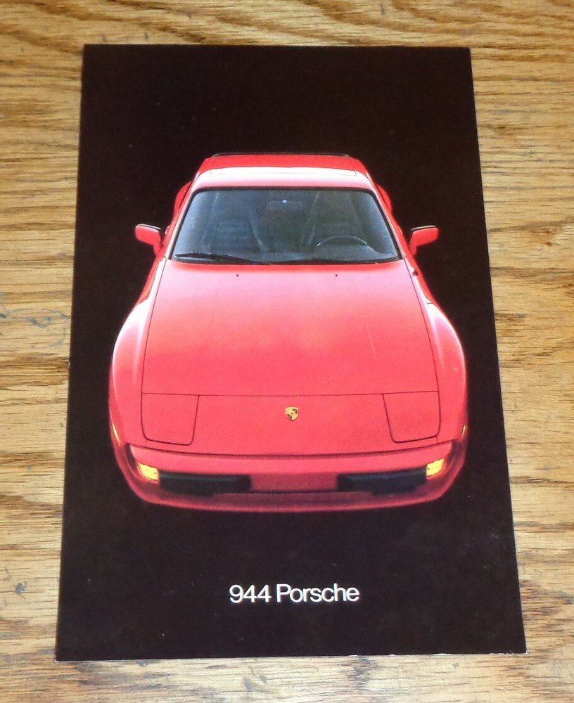 Original 1982 - 1983 Porsche 944 Oversized Postcard