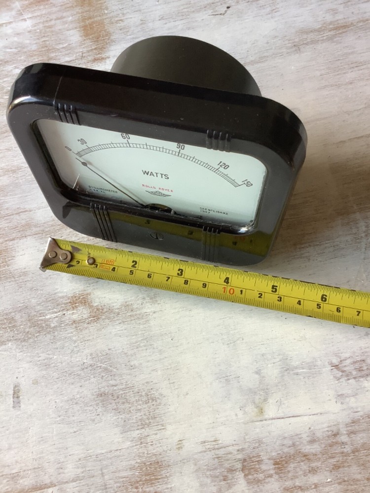 1957 Rolls Royce Watt Meter Dynamometer L16492 Bakelite Case