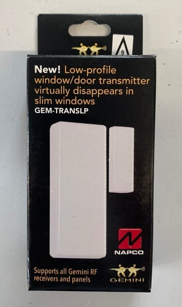 Napco Gemini Wireless Low-Profile Window Door Transmitter GEM-TRANSLP