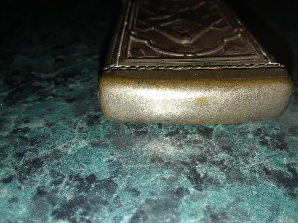 VTG DOUBLE SIDED MASONIC LODGE FRATERNAL MATCH SAFE VESTA