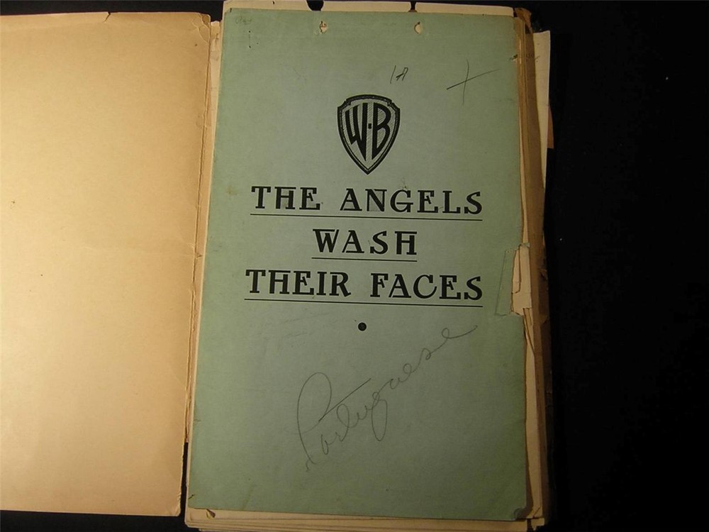 1939 Angels wash their faces Orig Movie Continuity Script MS18