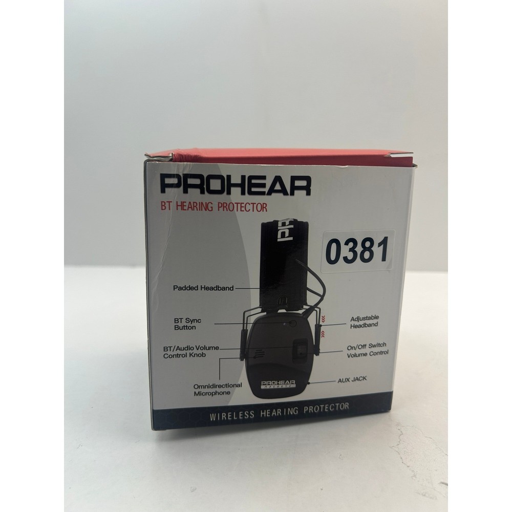 PROHEAR EM030 BT Hearing Protector Unisex OS Black