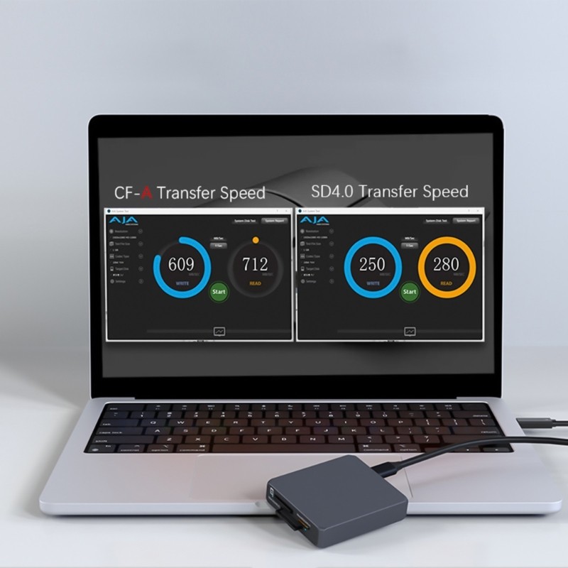 Card Reader USB 3.2 Memory Card Reader 3 Cards Simultaneously CFA SD4.0 TF4.0